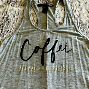 “Coffee please & thank you” tank